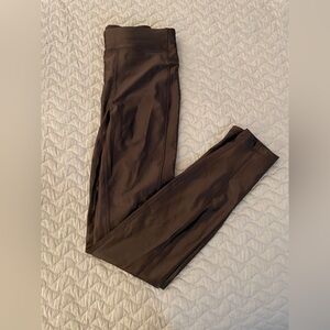 Lululemon brown satin shine leggings size 2 like new